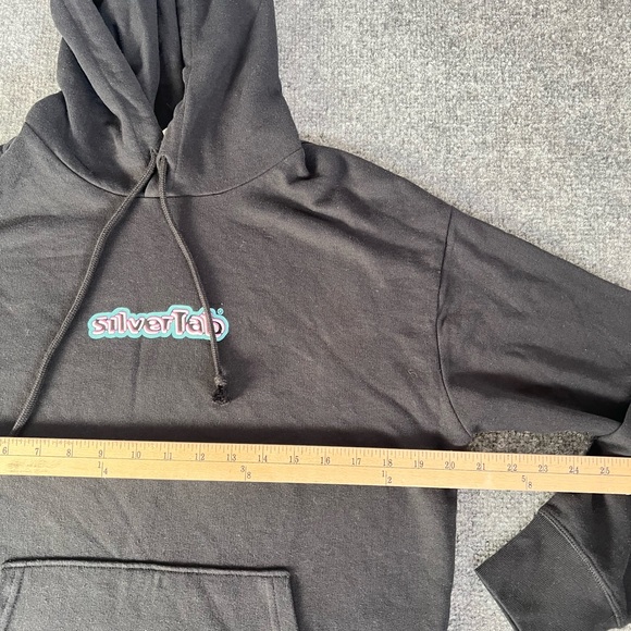 Levis Hoodie Silvertab Black Hoodie Mens Retro Levis Small - Picture 8 of 14